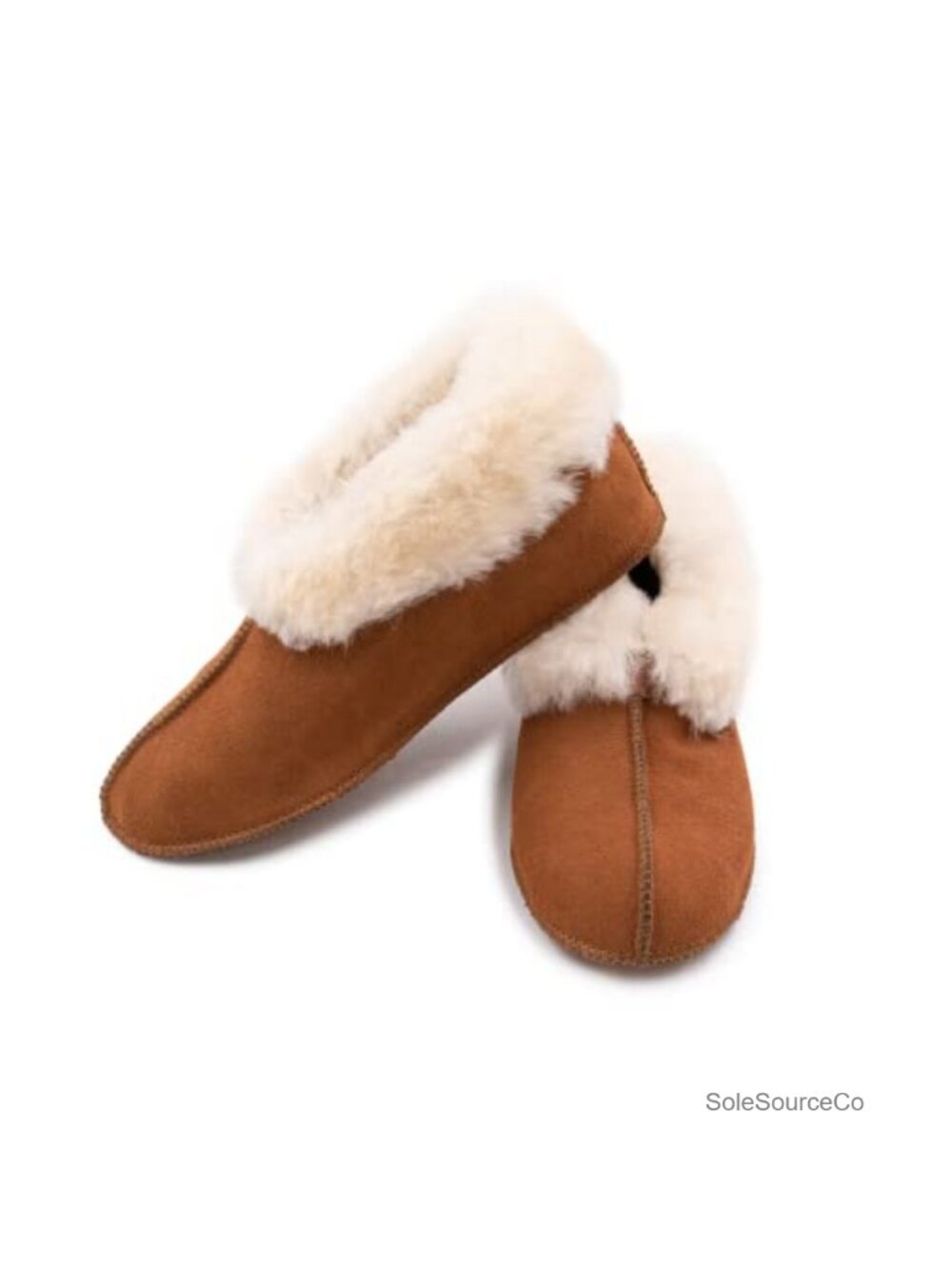 Shearling Sheepskin Soft Sole Slippers - Mocc, Non-Slip